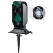 ROYAL GARDINEER 2-fach-Garten-Steckdose mit Zeitschaltuhr, bis 3.680 Watt, IP44