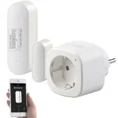 Luminea Home Control Smarte Steuerung für Abluft, Heizung, Licht, WLAN-Sensor & -Steckdose