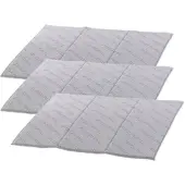 Pearl Weiche Mikrofaser-Abtropfmatte, saugfähig, grau, 40 x 50 cm, 3er-Set