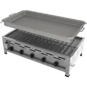 ChattenGlut Professional Gastrobräter 5-flammig Tischgerät 18,0kW und Rost und Pfanne