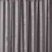 Arsvita Dekoschal Streifen Halbtransparent Schlaufenschal 140 cm x 245 cm Anthrazit