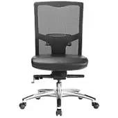 Sitwell Bürostuhl Liberty M SY-47.100-M ohne Armlehnen Kunstleder, Netz Schwarz