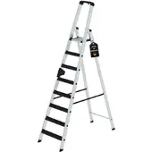 Proregal Stufen-Stehleiter einseitig begehbar mit clip-step relax 8 Stufen