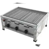 ChattenGlut Professional Gastrobräter 3-flammig Tischgerät 13,5kW und Einzelne Edelstahlstäbe als Rost