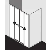 Kermi LID4B14020VAK Gleittür Liga D4B 1400x