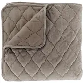 Unique living Bettüberwurf Jenny 220x220cm Taupe
