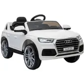 Playtastic Kinderauto Audi Q5, bis 7 km/h, Fernsteuerung, MP3, weiß