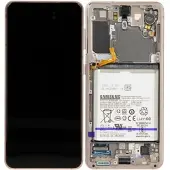 Samsung LCD Display inkl. Akku für Galaxy S21 G991B/DS, Phantom Violet
