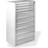 Proregal Schubladenschrank Kobra mit 9 Schubladen | HxBxT 120x70x43,5cm | Lichtgrau