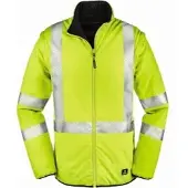 4Protect Warnschutz Wende-Softshelljacke 4in1 RENO, gelb 3418 , 1 Stück, Größe: XXL