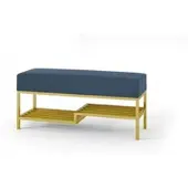 Möbel Kraft Polsterbank Mello , blau , Maße (cm): B: 100 H: 45