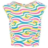 Blutsgeschwister Sport Top Karma Breeze - happy rainbow waves L