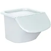 BRB-Lagertechnik BRB Zutatenspender, 15 Liter, LxBxH 440 x 400 x 280 mm, Behälter weiß, Deckel weiß, PP
