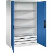 C+P Schwerlastschrank mit Schubladen Acurado, 1950x1200x600mm, 7035/5010
