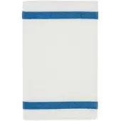 Feiler Handtücher Exclusiv mit Chenillebordüre Gästetuch 30x50 cm | jeansblau - blau