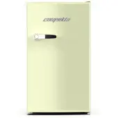 Respekta Kühlschrank Gefrierfach freistehend Retro 83 cm 90 Liter Creme