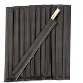 Daybays 500 Stk. Essstäbchen aus Bambus Stäbe 23cm (Chopsticks) Schwarz