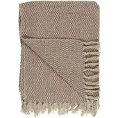 Ib Laursen Sommerdecke Karomuster creme/braun