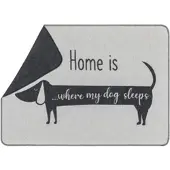 David Fussenegger Hundedecke 'Dackel home is...' 70 x 90 cm Filz