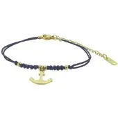 HAFENKLUNKER - HARMONY TEXTIL Armband / gold - blau