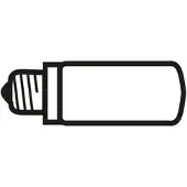 Flos - LED-Leuchtmittel, Tube, E14 / 7.5W, 2700, dimmbar, opal