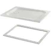 Bette BetteUltra Rechteck-Duschwanne mit Minimum-Wannenträger, 1300x1300x35mm, GlasurPlus, 5826-402PLUS,T1