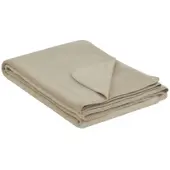 Como Wohndecke Sophia Overlock , beige , Baumwollmischgewebe , Maße (cm): B: 150