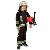 Buttinette Feuerwehrmann "Fire" Kostüm für Kinder