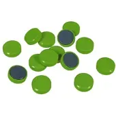 Eichner 100er-Pack Facettenrand-Magnete Ø 3 cm grün, 1 cm