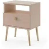 Möbel Kraft Nachtkommode ¦ beige ¦ Maße (cm): B: 44 H: 55,5