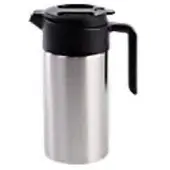 Jos ten Berg EasyOpen Isolierkanne Edelstahl 1,2 L Schwarz, Silber