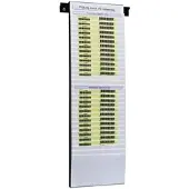 Eichner Beleg-Planungtafel für DIN A5/A6 (25 x 79,5 cm) 32 Fächer silber