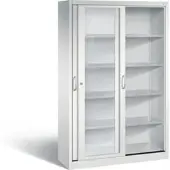 C+P Schiebetürenschrank Acurado, H1950xB1200xT400mm, Front Lichtgrau, Korpus Lichtgrau (2049-055)
