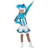 Buttinette Gardekostüm "Vallerie" für Kinder, türkis/blau/weiß