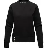 NAVAHOO Damen Stylischer Kapuzensweatshirt Pullover mit Rundhals-Ausschnitt ZUCKERSCHNECKE