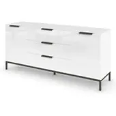 Möbel Kraft Sideboard ¦ weiß ¦ Maße (cm): B: 160 H: 72