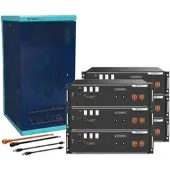 PYLONTECH Bundle 6 x US3000C (21 kWh) mit Wechselrichter-Anschlusskabelset und Batterieschrank