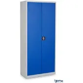 Ceha Flügeltüren- und Stahlschrank Pro 195 x 92 x 60 cm mit Türen in RAL5010 (enzianblau)