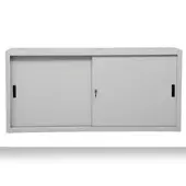 Proregal Schiebetürenschrank Ant | 2 Ordernhöhen | HxBxT 75x160x45 cm | Grau