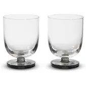 Tom Dixon - Puck Wasserglas, smoke (2er-Set)