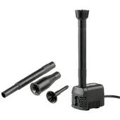 ROYAL GARDINEER Teichpumpe "Fontaine" mit 4 Wasserspiel-Aufsätzen, 230 Volt