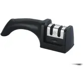 Metro Professional 2 in 1 Messerschärfer, Wolframstahl/Keramikstein, schwarz