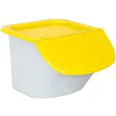 BRB-Lagertechnik BRB Zutatenspender, 15 Liter, LxBxH 440 x 400 x 280 mm, Behälter weiß, Deckel gelb, PP