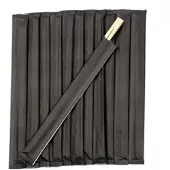 Daybays 1000 Stk. Essstäbchen aus Bambus Stäbe 23cm (Chopsticks) Schwarz