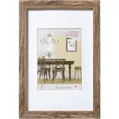 Walther design Fiorito Holz Bilderrahmen Kunstglas, 60x80 cm, nussbaum