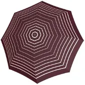 Doppler Regenschirm Fiber Flex Long AC Timeless Stripes Red