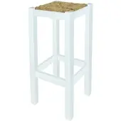 Aranaz MUEBLEAR - Rustikaler Hocker hoch Weiß