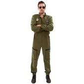 Buttinette Overall Jetpilot für Herren, olivgrün