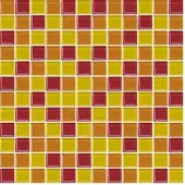 Premium Mosaic Glasmosaik mehrfarbig 30x30 cm glanz MOS25MIX7