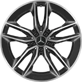 Mercedes-AMG Leichtmetallfelge schwarz glanzgedreht Hinterachse A25740122007X23